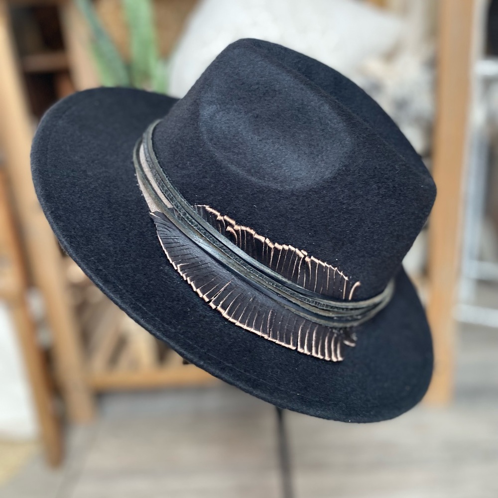 Black Fedora Felt Hat